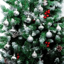 36pcs Silver Christmas Balls Shatterproof 1.57in -Christmas Decoration Shop 1.57 Silver Christmas Ball Ornaments 36Pcs 3 600x600 1