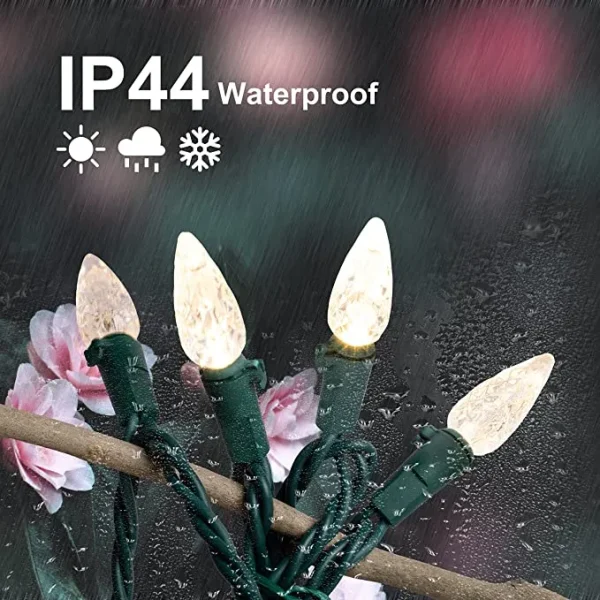 100 LED Warm White Christmas String Lights 34.12ft 4 100 LED Warm White Christmas String Lights 34.12ft - Image 2