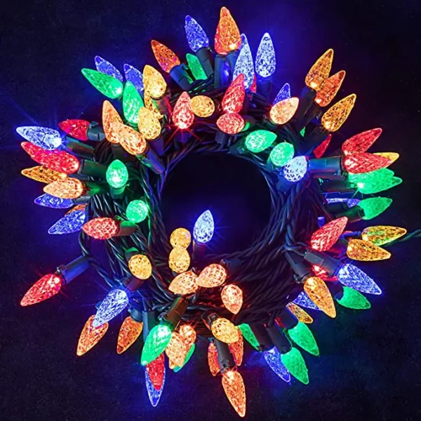 100 LED Warm White Christmas String Lights 34.12ft 6 100 LED Warm White Christmas String Lights 34.12ft - Image 4