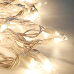 100 White Wire Christmas Lights Set -Christmas Decoration Shop 100 Clear White Wire Christmas Light Set 2 result 600x600 1