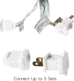 100 White Wire Christmas Lights Set -Christmas Decoration Shop 100 Clear White Wire Christmas Light Set 6 result 600x660 1