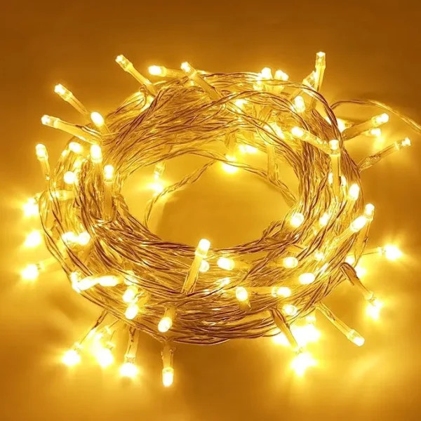 100 Warm White Christmas String Lights 42.3ft 6 100 Warm White Christmas String Lights 42.3ft - Image 4