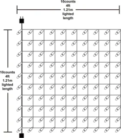 100 Warm White Christmas Net Lights Decoration 4x4ft -Christmas Decoration Shop 100 Incandescent Warm White Christmas Net Lights Decoration 5 result 600x684 1