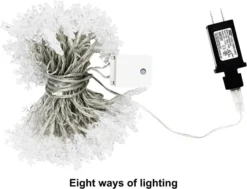 100 LED Snowflake Christmas Lights 35.9ft -Christmas Decoration Shop 100 LED Christmas Snowflake String Lights 6 result result 600x459 1