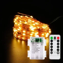 100 LED Warm White Led Copper Wire String Lights 33ft