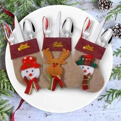 12pcs 3D Plush Burlap Mini Christmas Stockings -Christmas Decoration Shop 10641 3 600x600 1