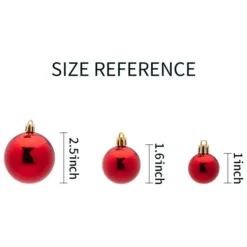 110pcs Red And Gold Christmas Ball Ornaments -Christmas Decoration Shop 110 Pcs Christmas Assorted Ornaments with a Star Tree Topper Red Gold amp White 4 result 600x600 1