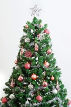 110pcs Rose Gold And White Christmas Ornament Balls -Christmas Decoration Shop 110Pcs Assorted Christmas Ball Ornaments Rose Gold Silver White 5 result 600x900 1