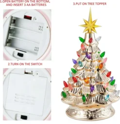 12in Prelit Tabletop Gold Ceramic Christmas Tree -Christmas Decoration Shop 12 Gold Ceramic Christmas Tree 6 result 600x620 1