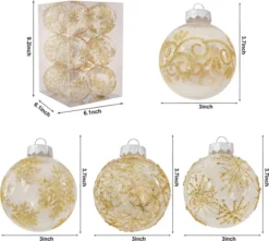 12pcs Gold Print Transparent Christmas Ball Ornaments 3.15in 11 12pcs Gold Print Transparent Christmas Ball Ornaments 3.15in -Christmas Decoration Shop 12Pcs Gold Print Transparent Ball Ornaments 3.15in 4 result 600x538 1