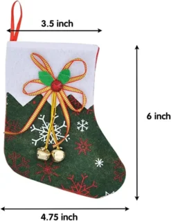 12pcs Mini Christmas Stockings With Jingle Bells 6in 13 12pcs Mini Christmas Stockings With Jingle Bells 6in -Christmas Decoration Shop 12Pcs Mini Christmas Stockings Bells 6in 3 600x776 1