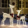 130 LED Warm White Reindeer Yard Decorations -Christmas Decoration Shop 130 LED Warm White Reindeer Yard Decorations 2 600x600 1