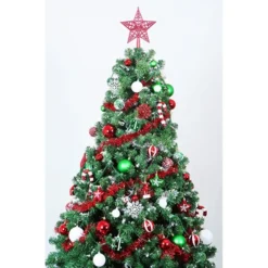 132pcs Red Green White Shatterproof Christmas Ornaments -Christmas Decoration Shop 132pcs Red Green White Shatterproof Christmas Ornaments 6 结果 600x600 1