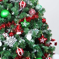 132pcs Red Green White Shatterproof Christmas Ornaments -Christmas Decoration Shop 132pcs Red Green White Shatterproof Christmas Ornaments 7 结果
