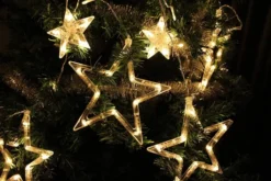 138 LED Warm White Led 12 Stars Fairy String Lights -Christmas Decoration Shop 138 LED 12 Stars Fairy String Lights Warm White 7 600x400 1