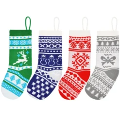 4pcs Multicolor Knit Christmas Stockings 18in -Christmas Decoration Shop 14 Pcs 18 Knit Christmas Stockings Multicolor 3 result 600x600 1