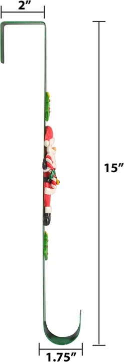 Christmas Metal Wreath Hanger With Santa Claus Icon 15in -Christmas Decoration Shop 15 Christmas Metal Wreath Hanger with Santa Claus Icon 4 result