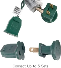 2x150 Warm White Christmas Lights -Christmas Decoration Shop 150 Counts Clear Green Wire Christmas Light Set of 2 6 result 600x668 1