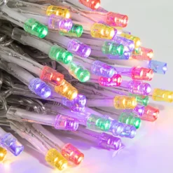 150 LED Clear Wire String Lights 53.98ft -Christmas Decoration Shop 150 Multicolor LED Clear Wire String Lights 3 result 600x600 1