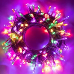 150 LED Clear Wire String Lights 53.98ft -Christmas Decoration Shop 150 Multicolor LED Clear Wire String Lights 4 result 600x600 1