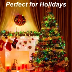 150 LED Clear Wire String Lights 53.98ft -Christmas Decoration Shop 150 Multicolor LED Clear Wire String Lights 7 result 600x600 1