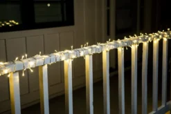 150 LED Warm White Clear Wire String Lights 59.38ft -Christmas Decoration Shop 150 Warm White LED Clear Wire String Lights 5 result 600x401 1