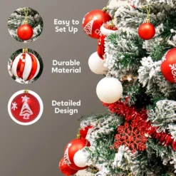 157pcs Christmas Ornaments Set Decoration -Christmas Decoration Shop 157pcs Christmas Ornaments Set Decoration 3 600x600 1