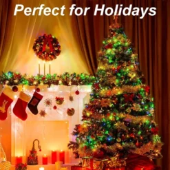 50 LED Multicolor Led Green Wire String Lights 17.3ft 12 50 LED Multicolor Led Green Wire String Lights 17.3ft -Christmas Decoration Shop 17.3ft Christmas Multicolor 50 LED Green Wire String Lights 5 result 600x600 1