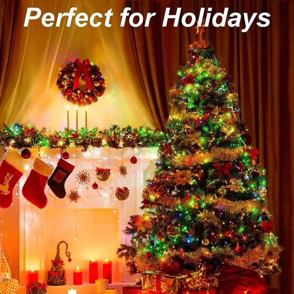 50 LED Multicolor Led Green Wire String Lights 17.3ft 7 50 LED Multicolor Led Green Wire String Lights 17.3ft - Image 5