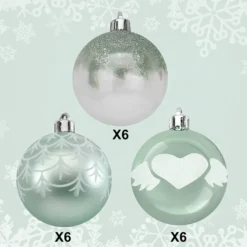 18pcs Shatterproof Teal Christmas Ornaments 2.36in 11 18pcs Shatterproof Teal Christmas Ornaments 2.36in -Christmas Decoration Shop 18 Pcs 6CM Christmas Ornaments with Gradient Teal result 600x600 1