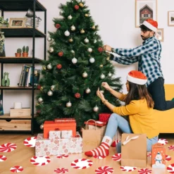 18pcs Peppermint Floor Decals -Christmas Decoration Shop 18 Piece Peppermint Floor Decals Stickers 3 result 600x600 1