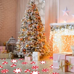 18pcs Peppermint Floor Decals -Christmas Decoration Shop 18 Piece Peppermint Floor Decals Stickers 5 result 600x600 1