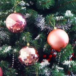 18pcs Rose Gold Christmas Ball Ornaments -Christmas Decoration Shop 18Pcs Christmas Ball Ornaments Rosegold 5 result 600x600 1