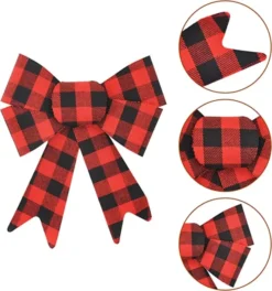 18Pcs Red Buffalo Plaid Flannel -Christmas Decoration Shop 18Pcs Red Buffalo Plaid Flannel 1 600x642 1