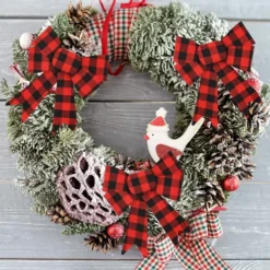 18Pcs Red Buffalo Plaid Flannel -Christmas Decoration Shop 18Pcs Red Buffalo Plaid Flannel 3 1 600x600 1
