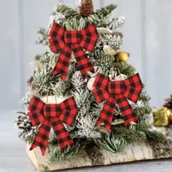18Pcs Red Buffalo Plaid Flannel -Christmas Decoration Shop 18Pcs Red Buffalo Plaid Flannel 4 600x600 1