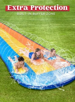 18ft Triple Lanes Slip Slide And 3 Boogie Boards -Christmas Decoration Shop 18ft Triple Lanes Slip Slide and 3 Boogie Boards 4 result 600x818 1