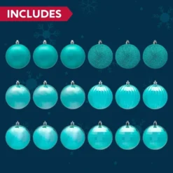 18pcs Blue Christmas Ornaments Balls Decoration 3.15in -Christmas Decoration Shop 18pcs Blue Christmas Ornaments Balls Decoration 3 3 600x600 1