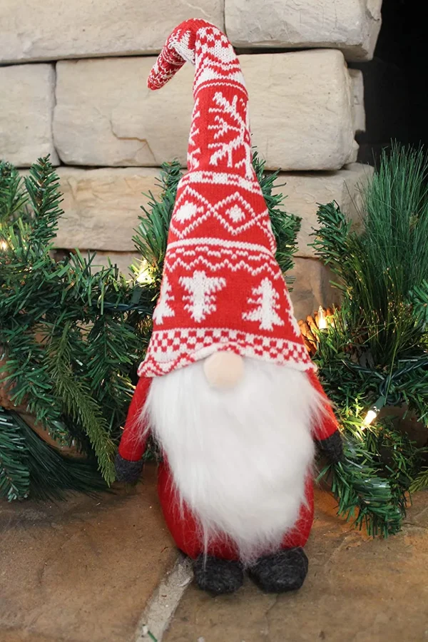 Christmas Gnome Plush Tabletop Decoration 19in 6 Christmas Gnome Plush Tabletop Decoration 19in - Image 4