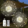 2pcs 120 LED Warm White Starburst Fairy Lights -Christmas Decoration Shop 2 Pack 120 LED Hanging Fairy Lights Warm White 1 result 600x600 1