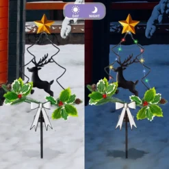 2pcs Christmas Tree Outdoor Solar Stake Lights -Christmas Decoration Shop 2 Packs Christmas Solar Stake Lights Christmas Tree 6 result 600x600 1