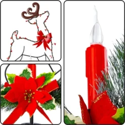 2pcs Christmas Reindeer Solar Stake Lights Outdoor -Christmas Decoration Shop 2 Packs Christmas Solar Stake Lights Reindeer 5 result 600x600 1