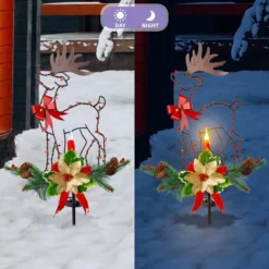 2pcs Christmas Reindeer Solar Stake Lights Outdoor -Christmas Decoration Shop 2 Packs Christmas Solar Stake Lights Reindeer 6 result 600x600 1