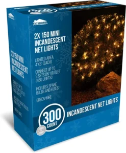 2x150 Net Lights Warm White Decoration 4x6ft 8 2x150 Net Lights Warm White Decoration 4x6ft -Christmas Decoration Shop 2 Packs150 Incandescent Christmas Net Lights Warm White 2 result 600x727 1