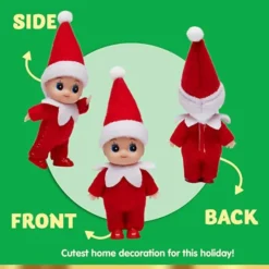 2pcs Plush Christmas Elf Doll -Christmas Decoration Shop 2 Pcs Red Tiny Baby Elf Doll Christmas 7 结果 600x600 1