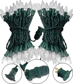 2x70 C6 LED Warm White Led String Lights -Christmas Decoration Shop 2 x 70 LED C6 Christmas String Lights 5 result 600x693 1