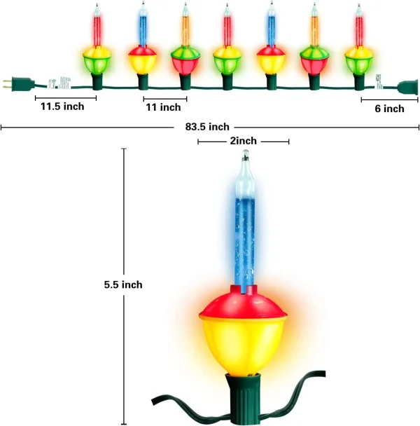 2x7 Multicolor Bubble String Lights 8 2x7 Multicolor Bubble String Lights - Image 6