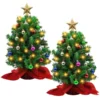 2pcs Artificial Mini Prelit Tabletop Christmas Tree Set 20in 1 2pcs Artificial Mini Prelit Tabletop Christmas Tree Set 20in -Christmas Decoration Shop 20 Tabletop Christmas Tree with Decoration Kit 1 result 600x600 1