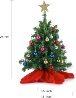 Pre Lit LED Table Top Mini Christmas Tree 20in -Christmas Decoration Shop 20 Tabletop Mini Christmas Tree Set 5 result 600x764 1