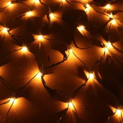 2x100 Warm White Christmas Net Lights 4x4ft -Christmas Decoration Shop 200 Incandescent Warm White Christmas Net Lights 2 600x600 1